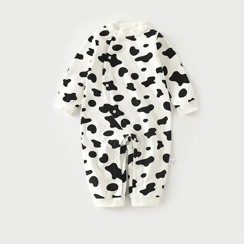 Newborn Baby Bottoming Climbing Clothes Autumn Pajamas Super Cute Baby Bodysuit Spring and Autumn