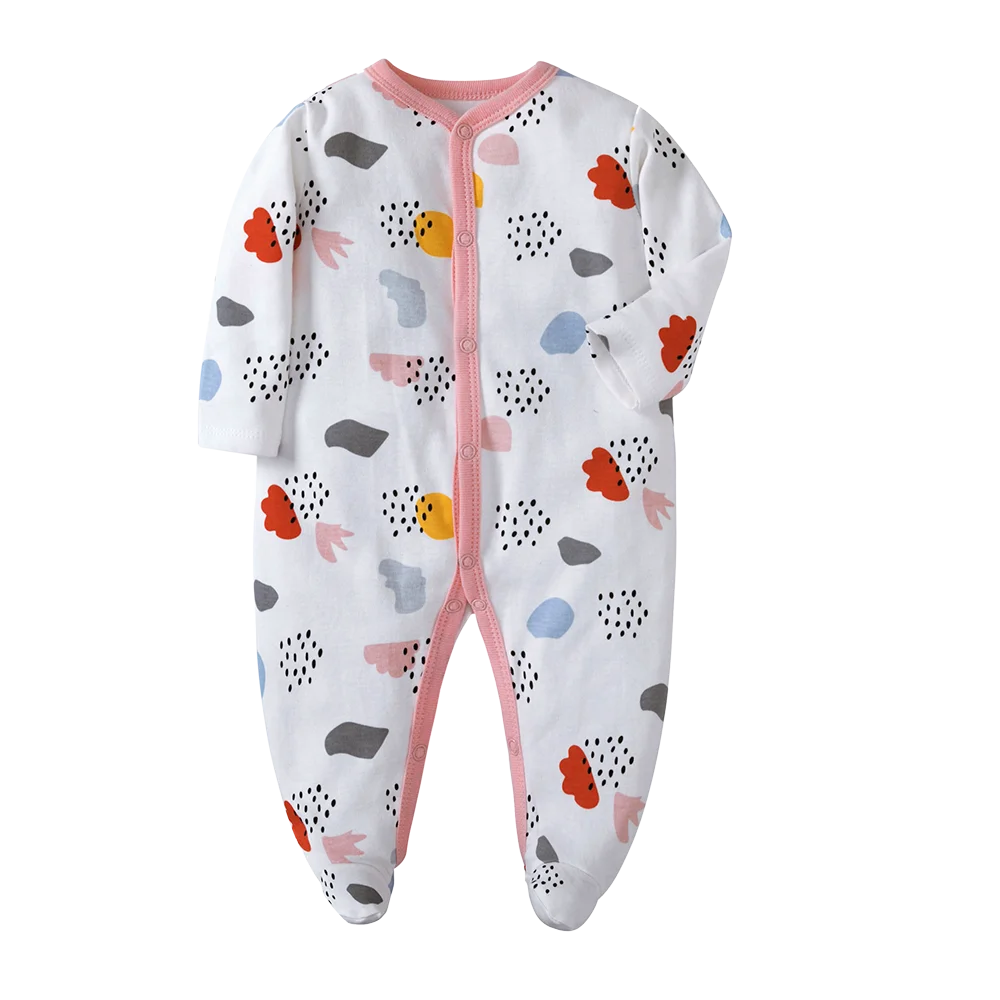 Newborn Infant Baby Boy Girl Jumpsuit 3-12Months Solid Color Long Sleeve Romper Casual Fall Spring Toddelr Clothing Baby Clothin