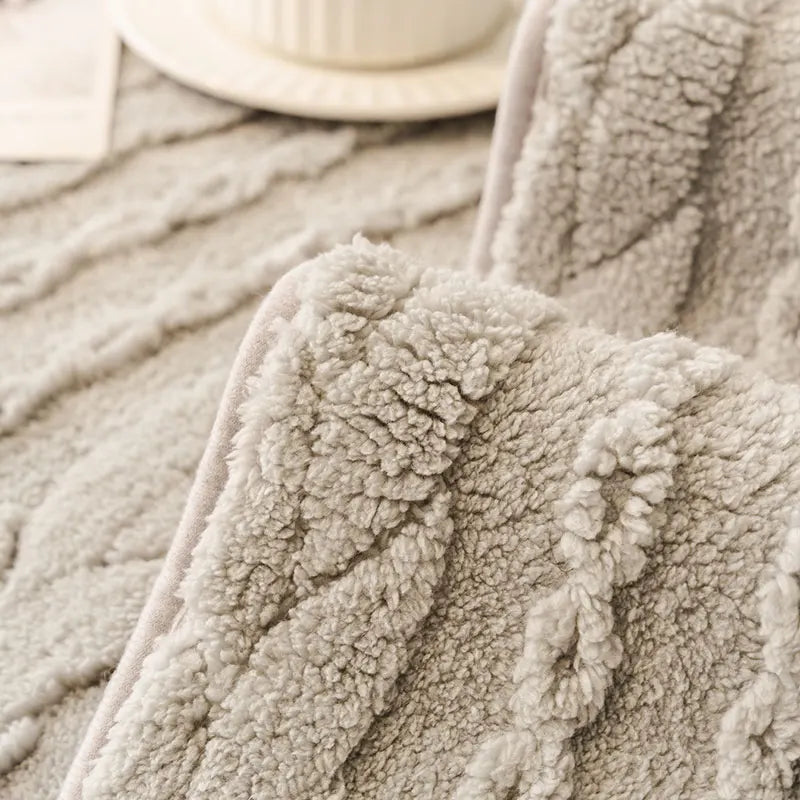 1PC-Autumn and Winter Plush Thickened 2025 New Sofa Mat Comfortable Cotton Fleece Anti slip Sofa Mat