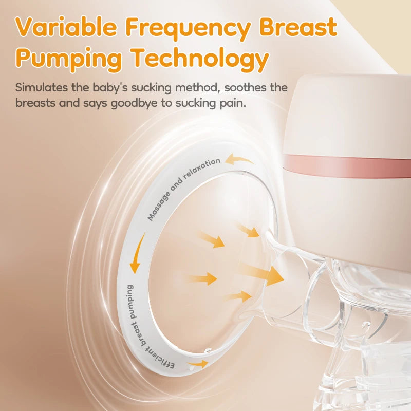 Electric Breast Pump Wearable Electric Breast Pump Milk Extractor Collector Portable Hands Free Silent Comfort Breast BPA-free