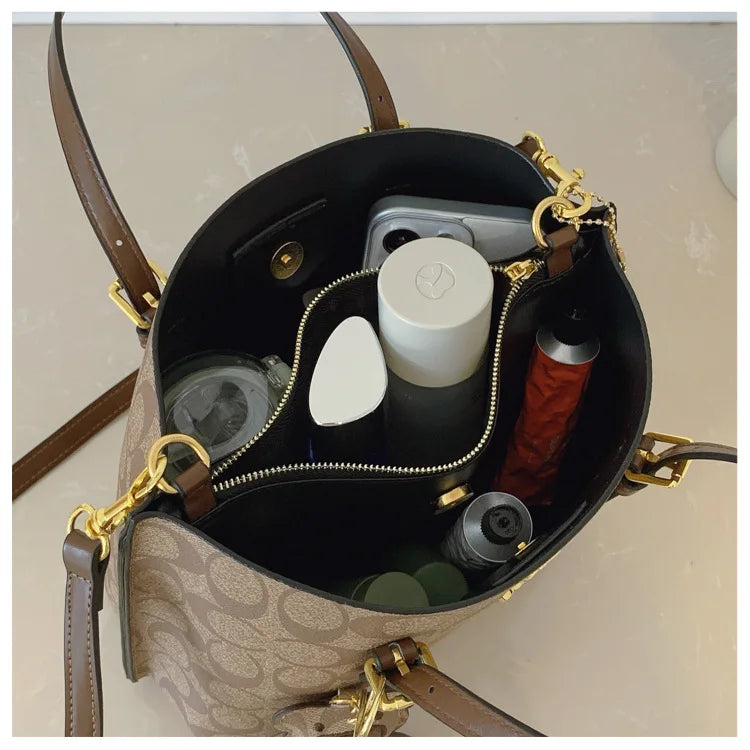 Designer New Luxury Fashion Handbag Women Casual Large Capacity Tote Bag Trendy Print Shoulder Crossbody Purse