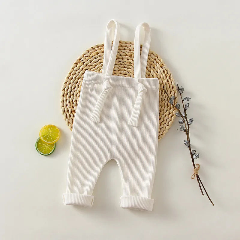 Newborn Baby Leggings Cotton High Elastic Baby Strap Overalls Toddler Girl and Boy Pants