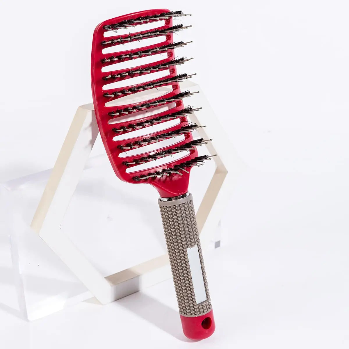 Brosse à cheveux Peigne de massage du cuir chevelu Brosse à cheveux Poil de sanglier Nylon Femmes Humide Bouclé Démêler Brosse à cheveux Salon Coiffure Styling Tool