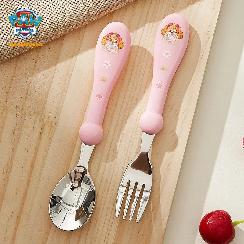 Paw Patrol Kid Chopsticks Chase Skye Cute Cartoon Good Quality Training Chopsticks Toddlers Spoon Fork Tableware Boys Girls Gift