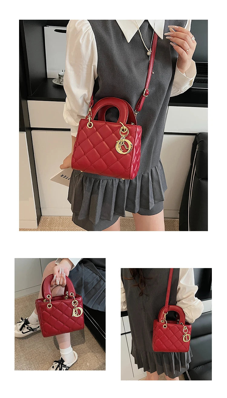 Premium Classic Elegant Leather Messenger Bag for Women By Famous Designer, Ladies Handbags Shoulder Bag Popular