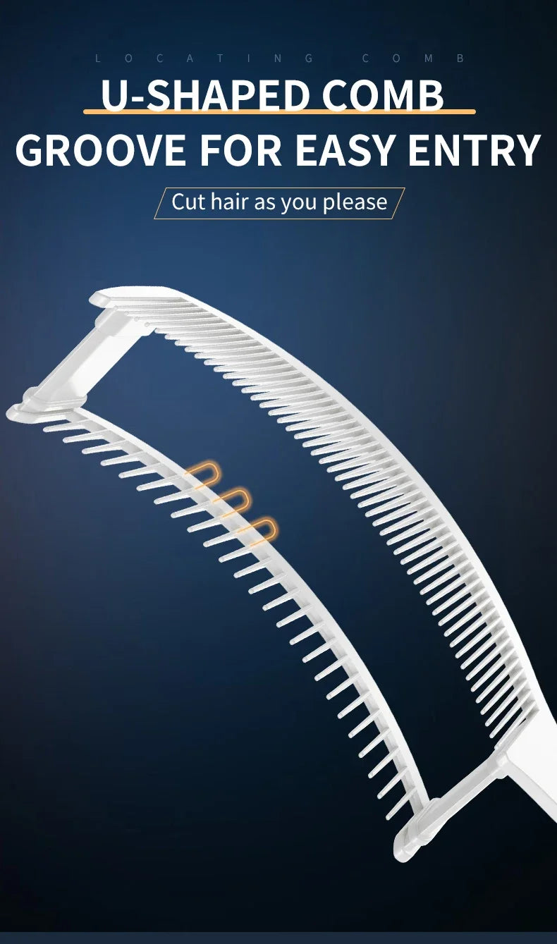 Peigne de positionnement incurvé Résistant à la chaleur Peigne à dessus plat Outils pour cheveux