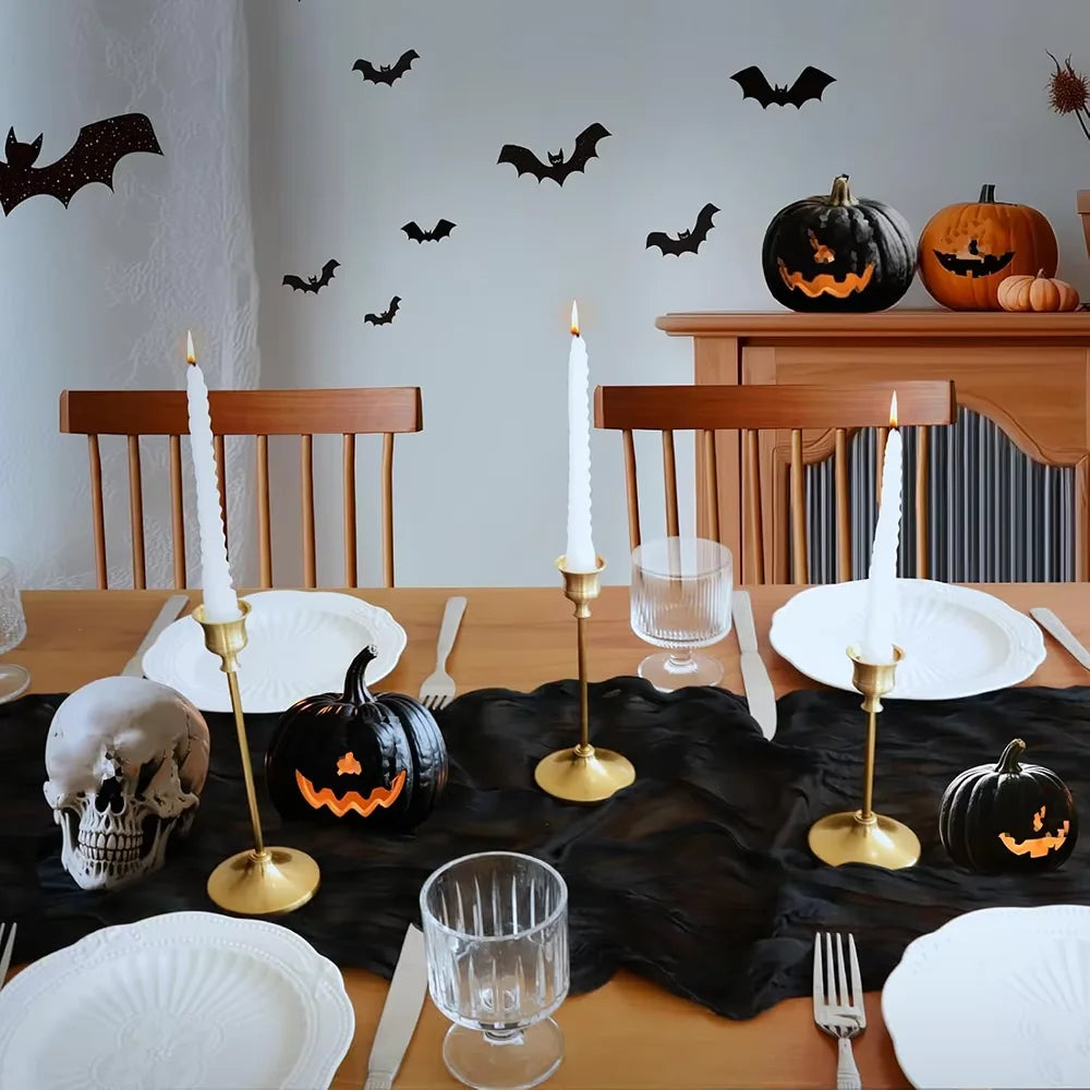 Christmas Green Red Burgundy Cheesecloth Table Runner Boho Rustic Gauze Terracotta Table Runner for Wedding Party Birthday Decor