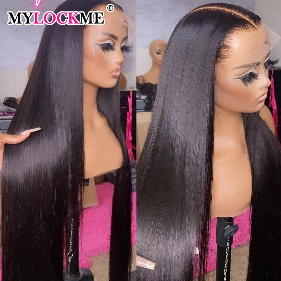 Wigs Human Hair Straight 360 Full Lace Front Wig Human Hair Pre Plucked 13x6 13x4 HD Lace Frontal Hair Wig Brazilian For Women