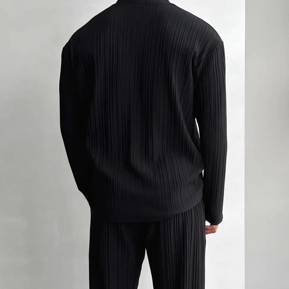 Pull Chemise Casual Mode Décontracté couleur unie