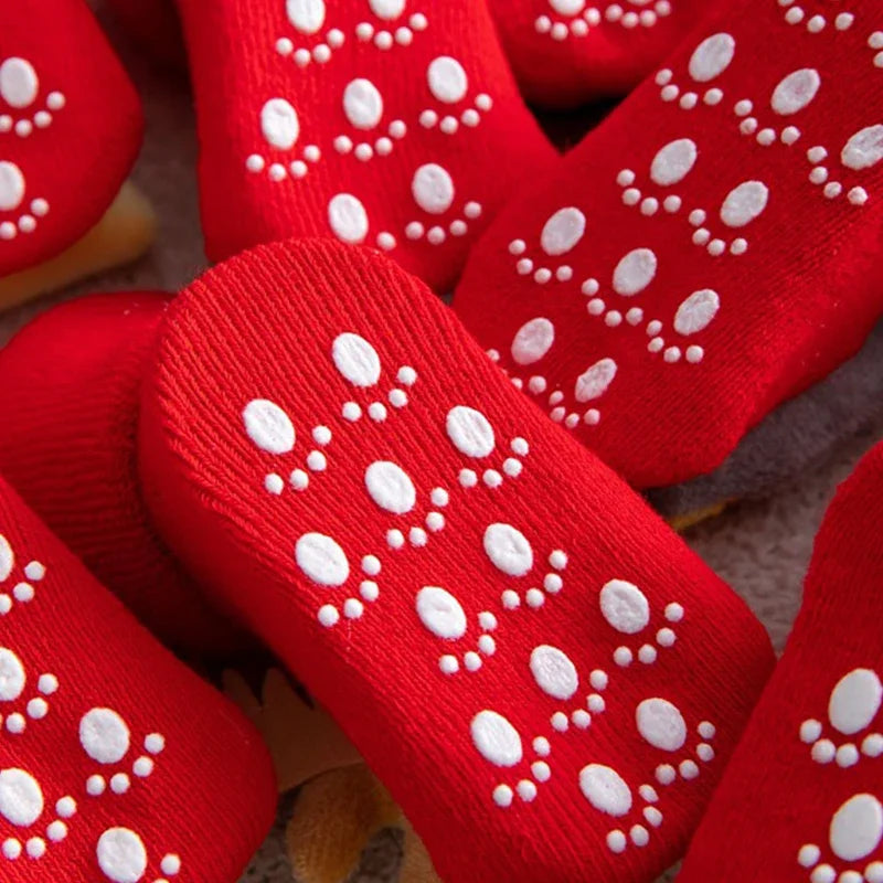 Baby Christmas Socks Kids Children's Socks for Girls Boys Non-slip Print Cotton Toddler for Newborns Infant Short Socks Clothing