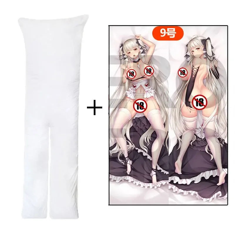 Custom Design Dakimakura Cotton Filled Anime Waifu Sexy Girl Body Pillow Split Leg with Hole for Onahole Genshin Hutao