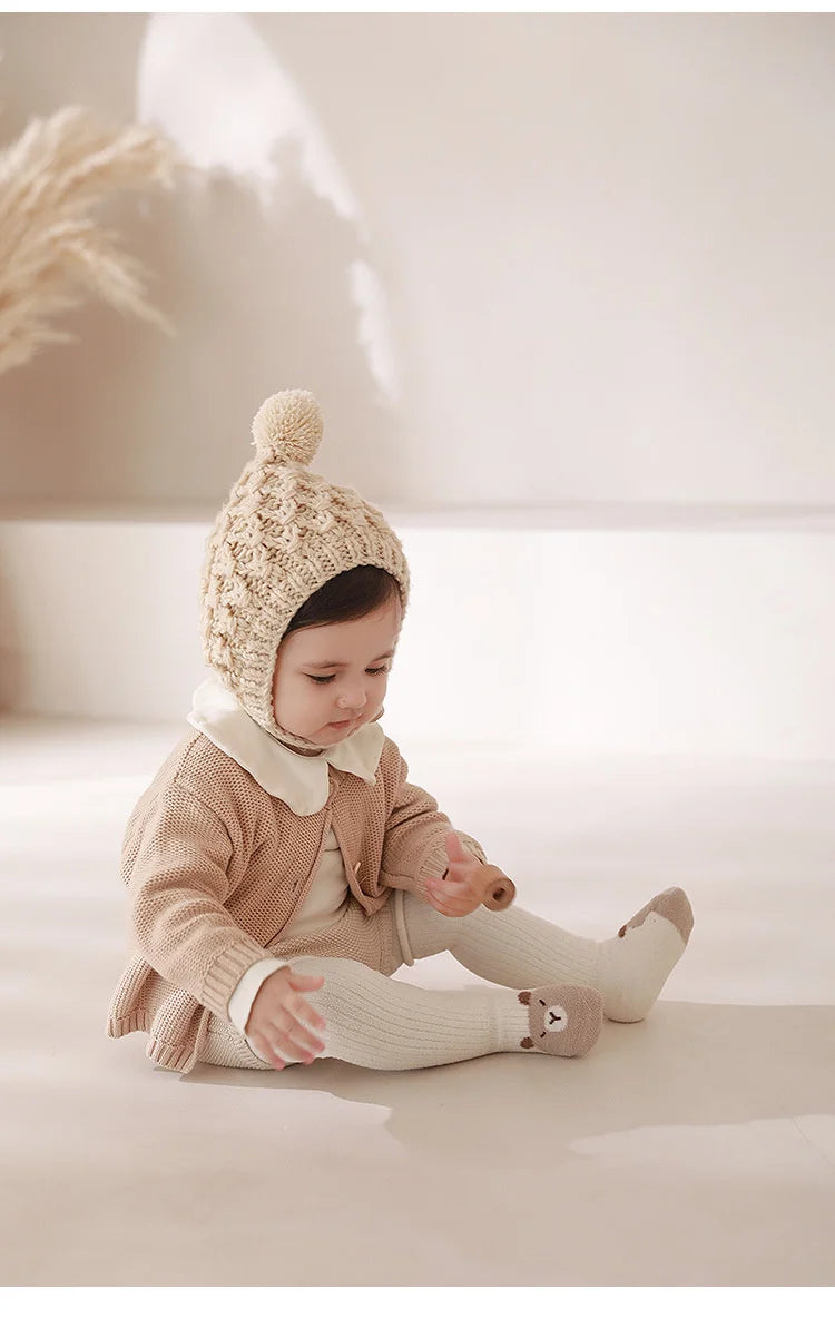 Lawadka Winter Toddler Baby Knee High Socks For Girls Boys Thick Warm Soft Newborn Long Sock Fashion Cartoon Stockings 0-5Years