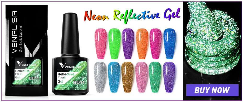 12pcs/kit Venalisa Vernis à ongles gel pigmentée Terre brune