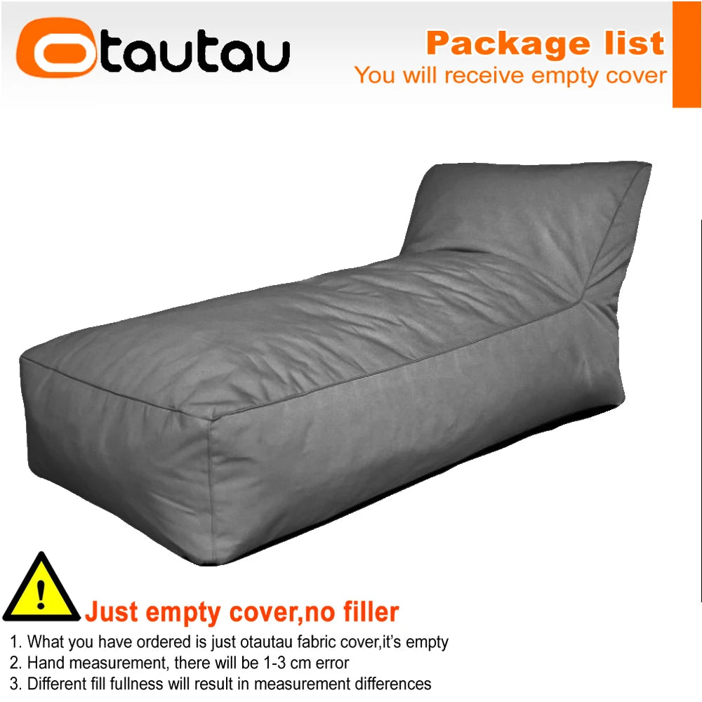 OTAUTAU Outdoor Oxford Bean Bag Lounger Cover Swim Pool Float Sofa Bed Pouf SF508【No Filler!Need To Buy Filler By Yourself !】