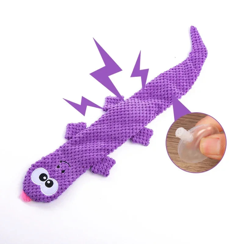 New Plush Lizard Dog Toy Cornvelvet Cartoon Doll Grinding Teeth Cleaning Pet Products