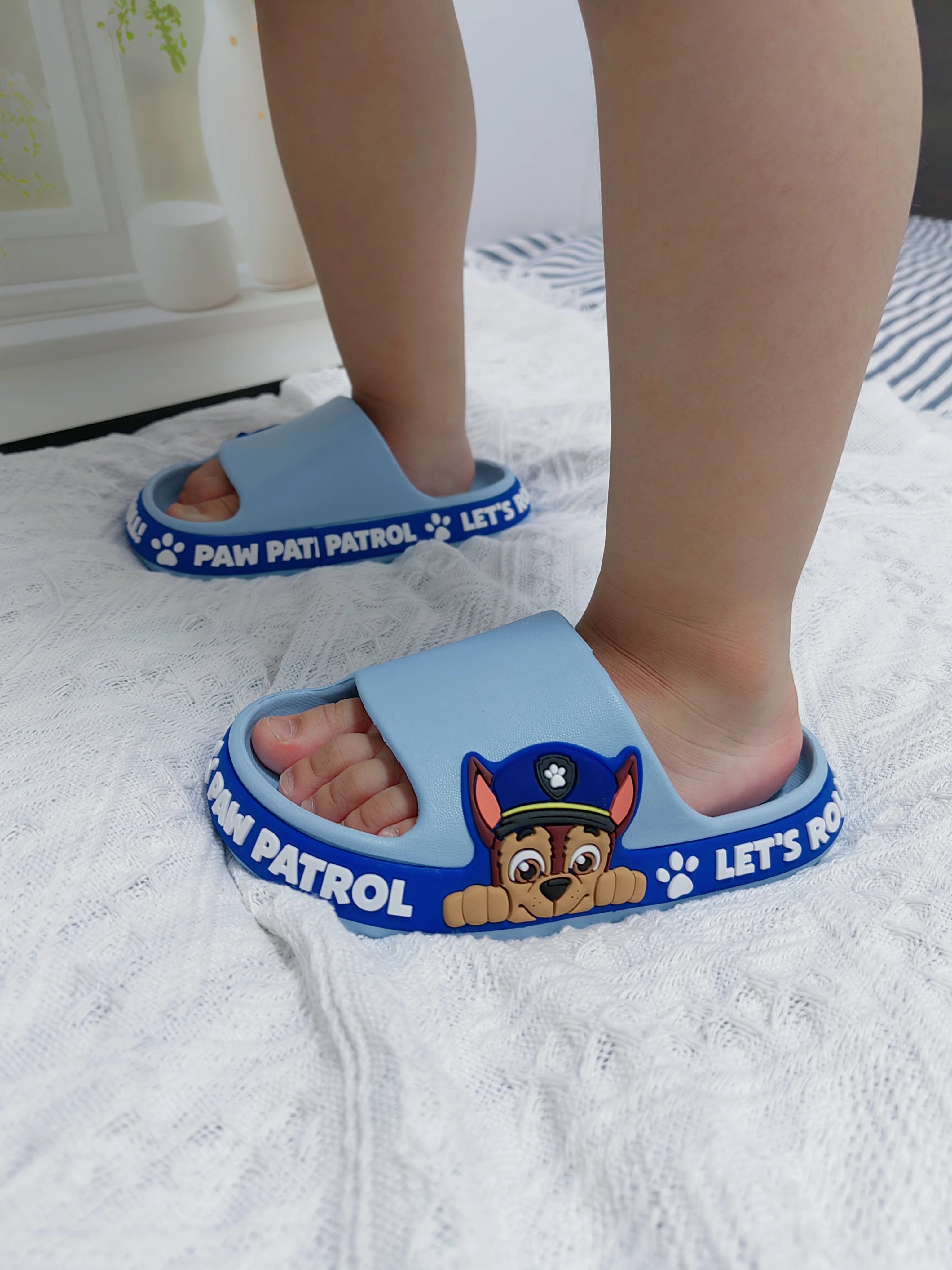 Paw Patrol  Children'S Slippers Woof Team Summer Boys Girls Indoor Non-Slip Bathroom Bath Slippers Baby Home Home