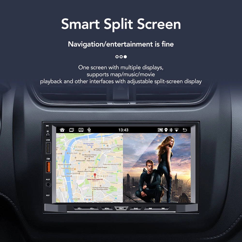 Car Radio 2 Din Android 11 Carplay Android Auto Car Stereo Multimedia Player Universal 7 Inch GPS Bluetooth RDS For VW Nissan
