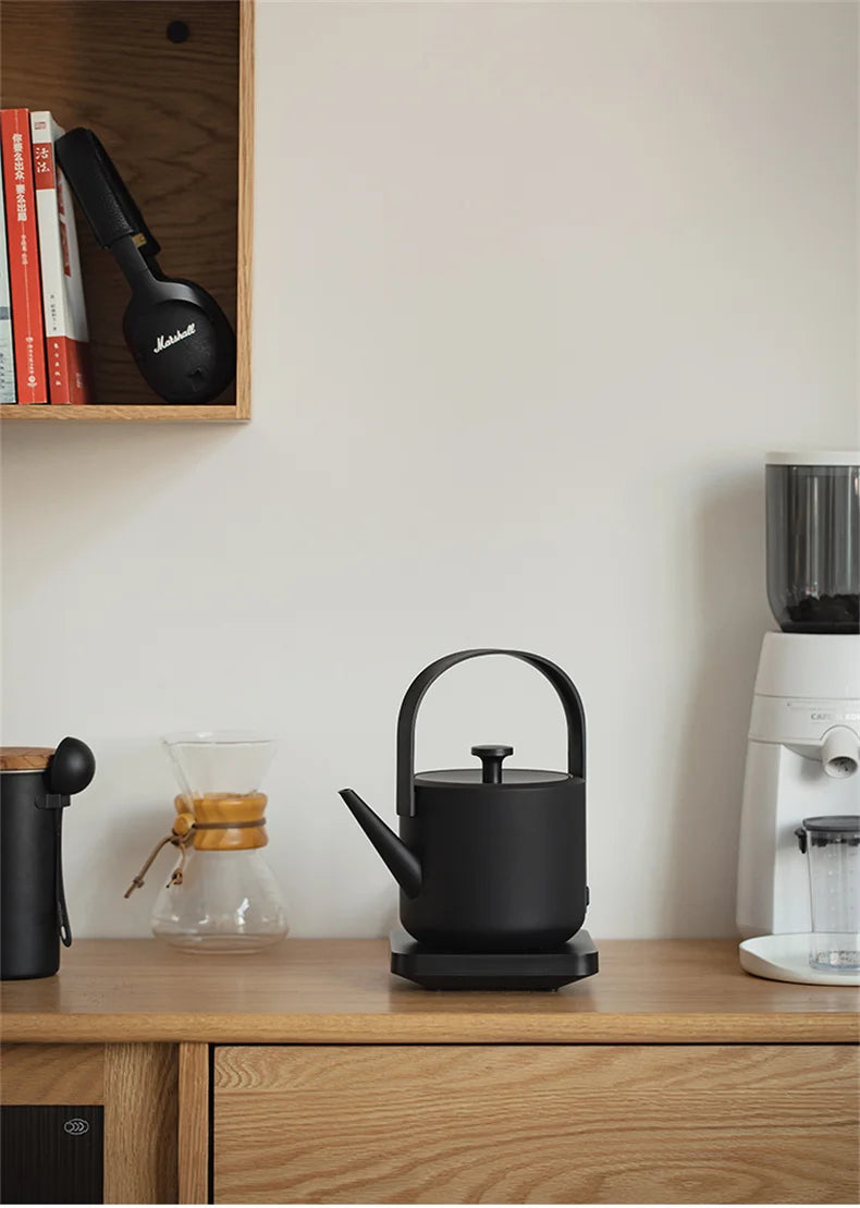XiaoTi Electric Kettle Beautiful Retro Style 304 Stainless Steel Electric Tea Kettle For Home Office Hotel Fast Boiling 600ml