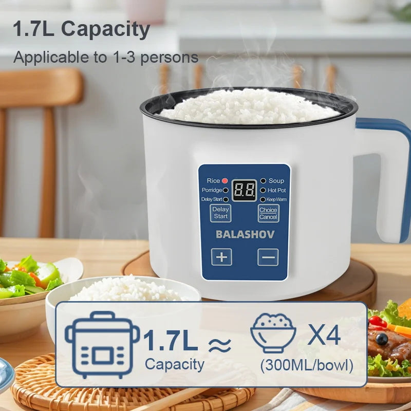 Digital Rice Cooker and Food Steamer | 220V Household Appliance with Dual-Layer Cooking