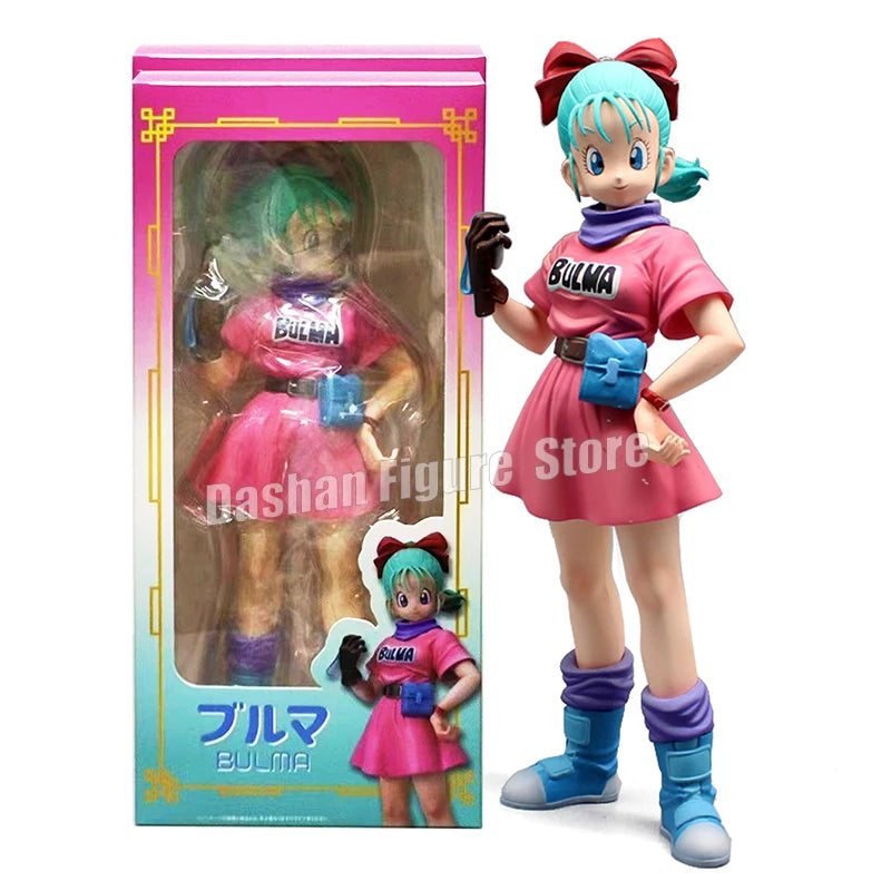 Dragon Ball Z Figures Glitter & Glamours Bulma Action Figure PVC Anime Model 26cm Tenkaichi Budokai Bulma Ornaments Toys Gifts