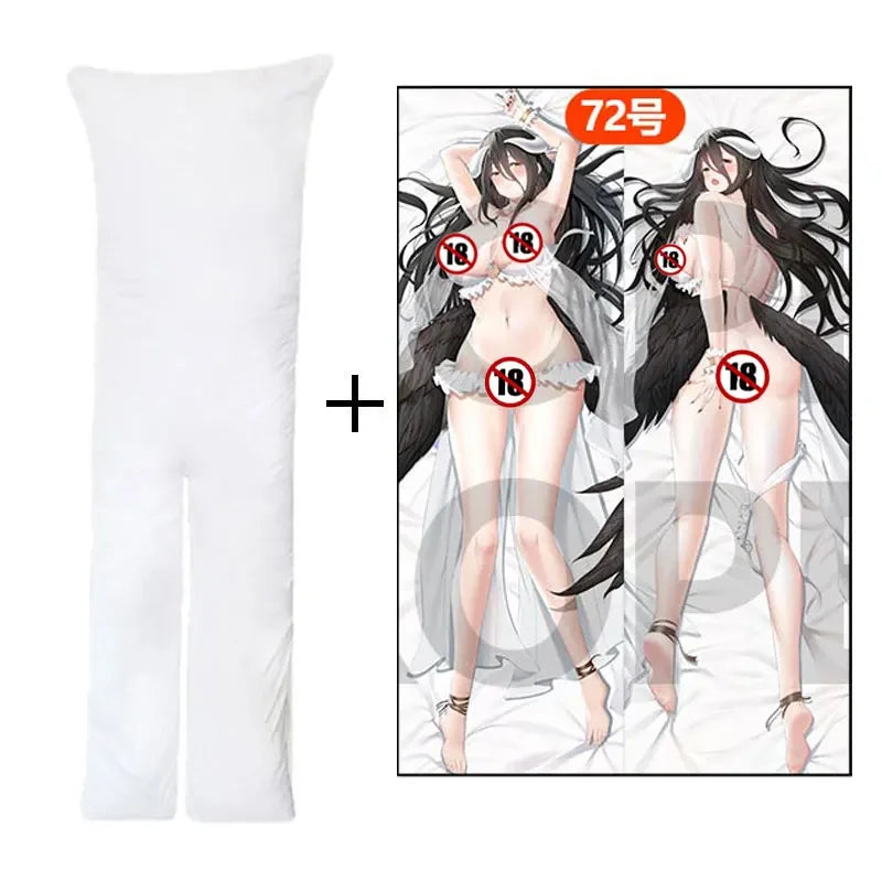 Custom Design Dakimakura Cotton Filled Anime Waifu Sexy Girl Body Pillow Split Leg with Hole for Onahole Genshin Hutao