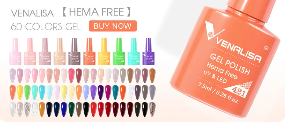 12pcs/kit Venalisa Vernis à ongles gel pigmentée Terre brune