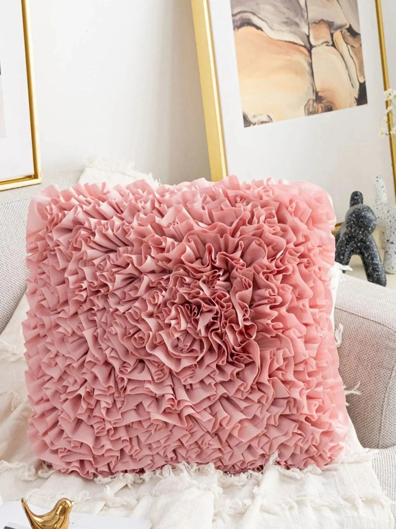 1pc floral pattern pillowcase with a waist pillowcase 45x45cm bohemian style suitable for home decoration