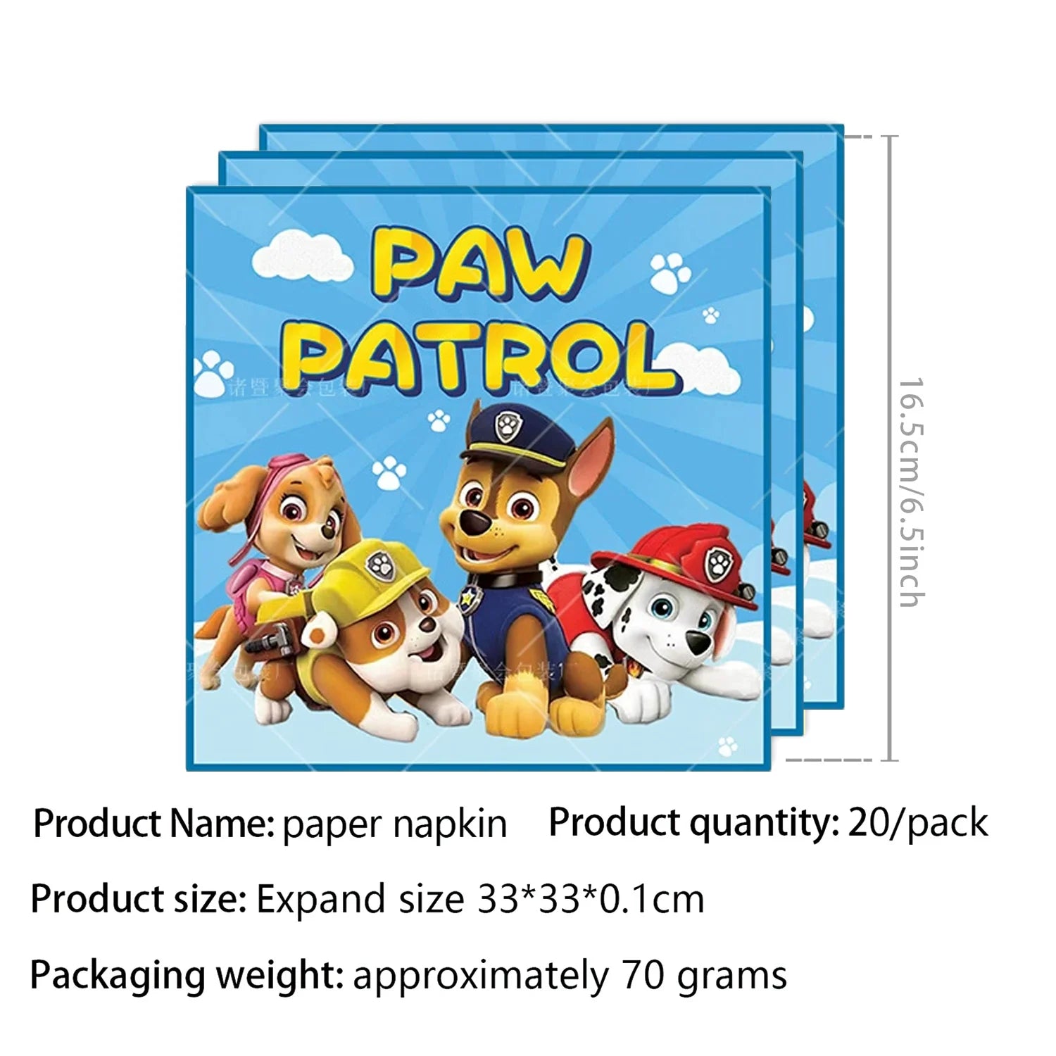 Paw Patrol Birthday Decoration Dogs Skye Disposable Set Tableware Plate Cup Tablecloth Skye Baby Shower Kids Girls Party Supplie