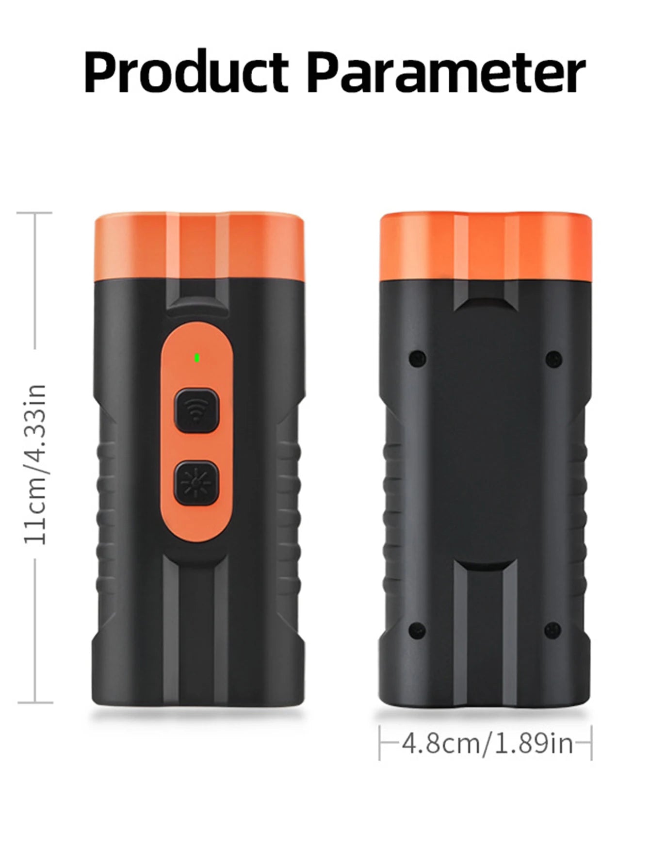 New Dual Head Ultrasonic Dog Repeller USB Rechargeable Dog Training Device High-Power Anti Bark Device with LED Flashlight