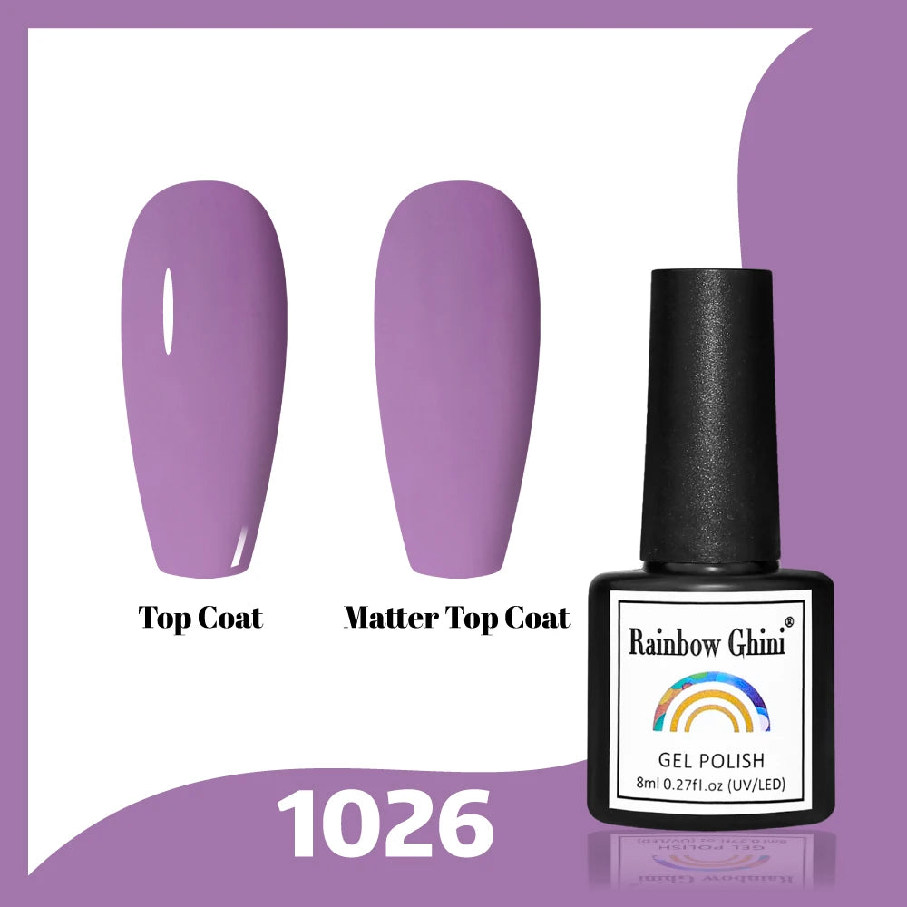 Gel Vernis à ongles semis permanents Paillettes 8Ml 150 couleurs