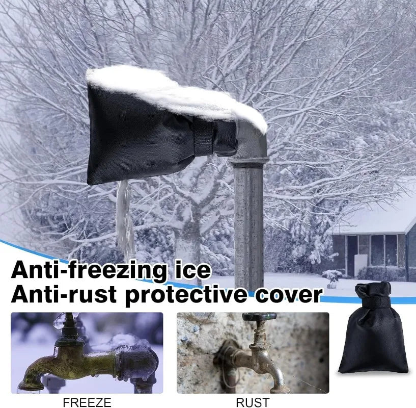 Outdoor Faucet Cover Thickened Garden Faucet Socks Waterproof Anti-freeze Tap Protection Covers Reusable Insulated Spigot Cover