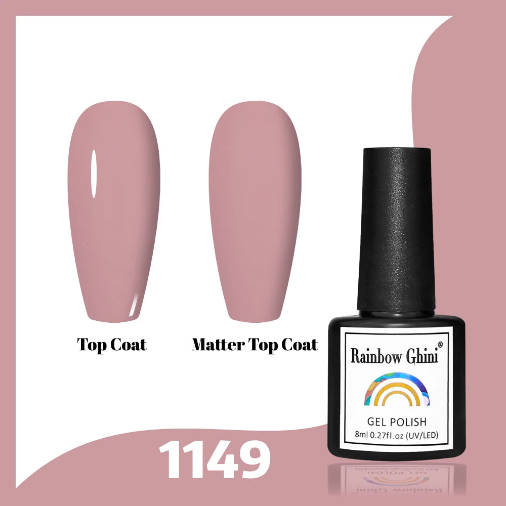 Gel Vernis à ongles semis permanents Paillettes 8Ml 150 couleurs