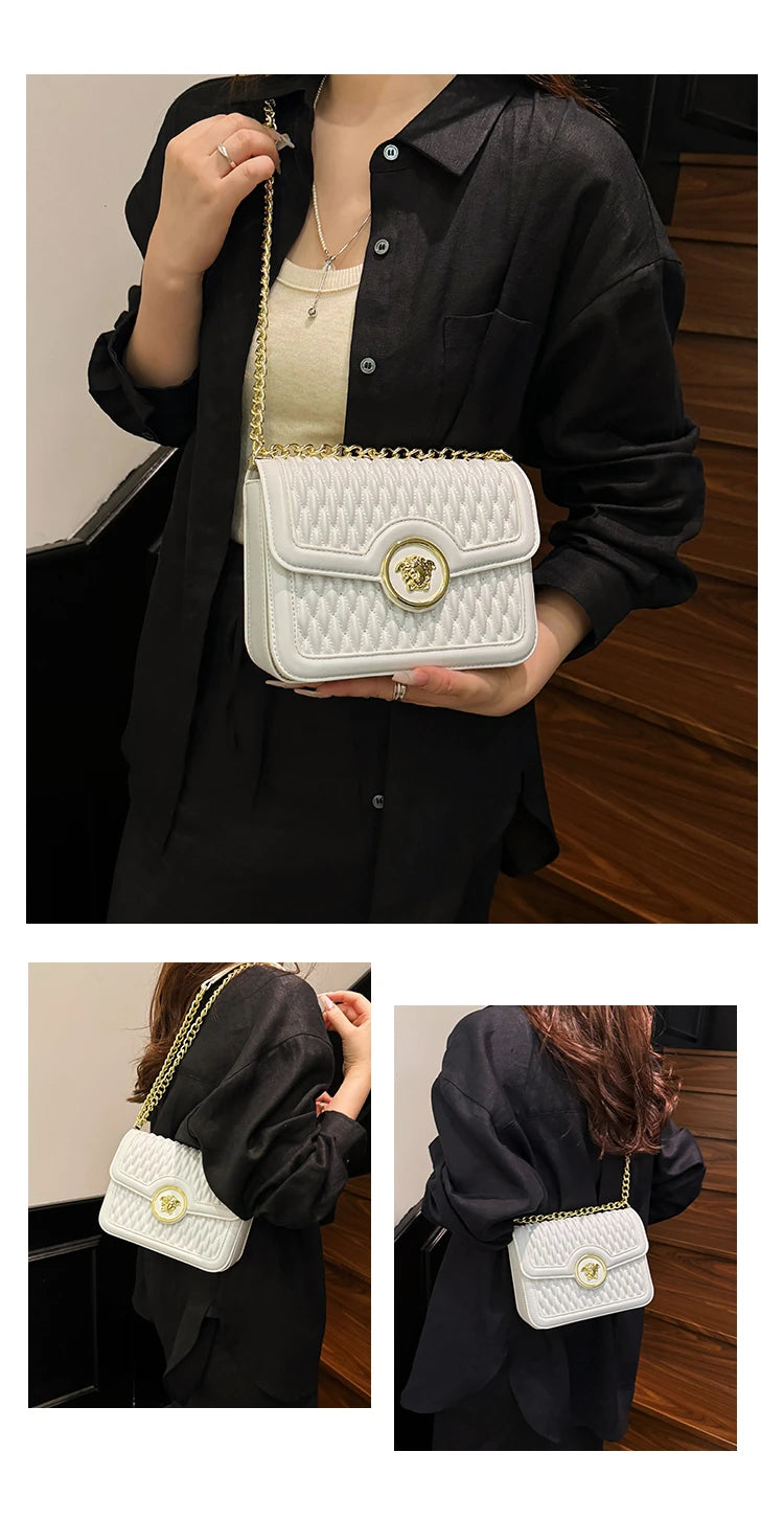 Leather Crossbody Bag Women's Shoulder Bag Messenger Bag Tote Bags Classic Elegant Luxury Brand