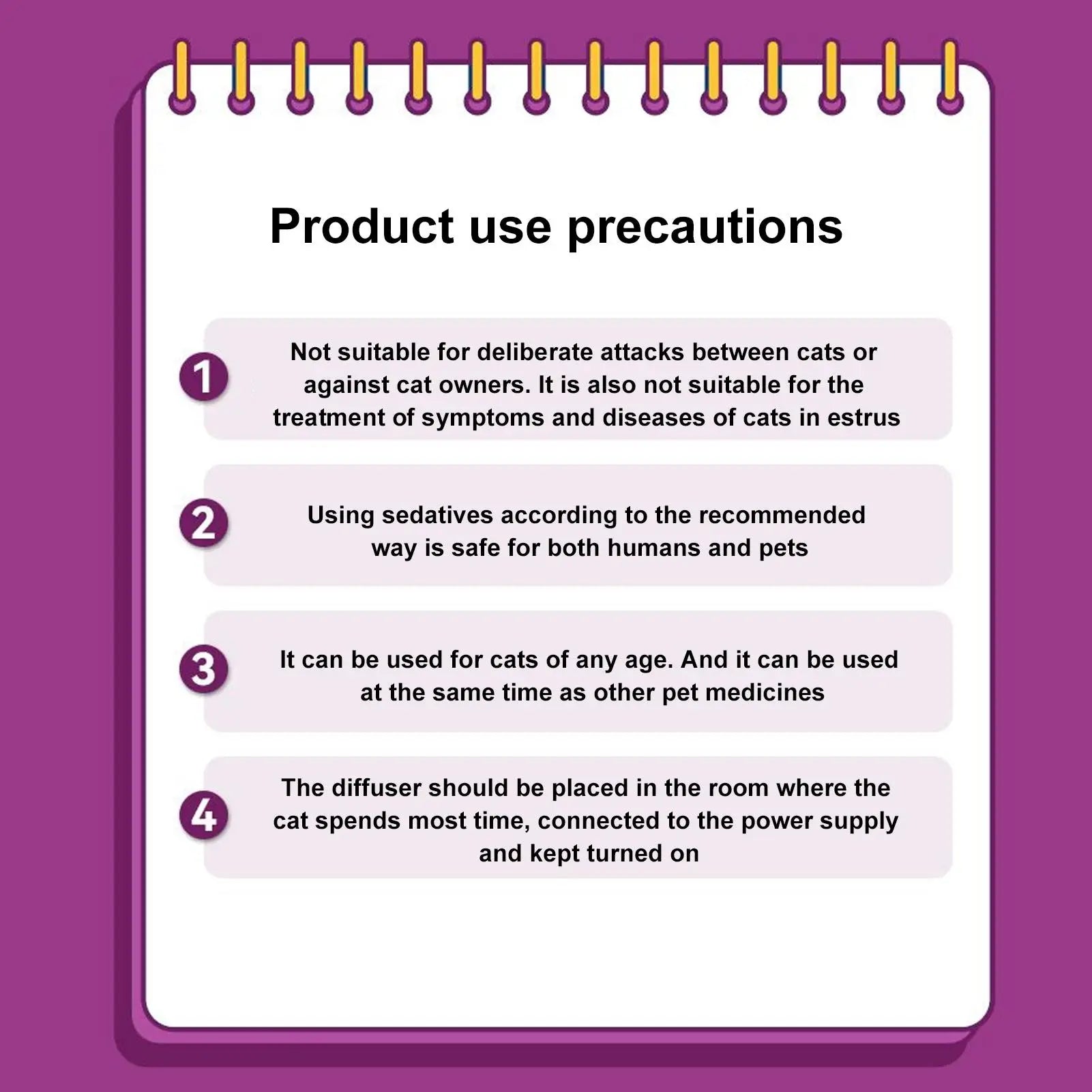 Pet Pheromone Diffuser To Calm Cats Long-Lasting Cat Pheromone Diffuser Quiet Comfort Supplies Stress Plug For Travel Kitten