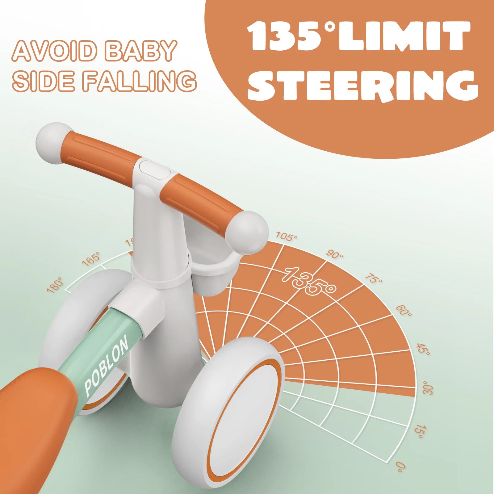 Baby Balance Bike 4 Wheels Bicycle without Pedals First Bike for Children from 1 to 2 Years old 12 to 24 months Outdoor Toy Car