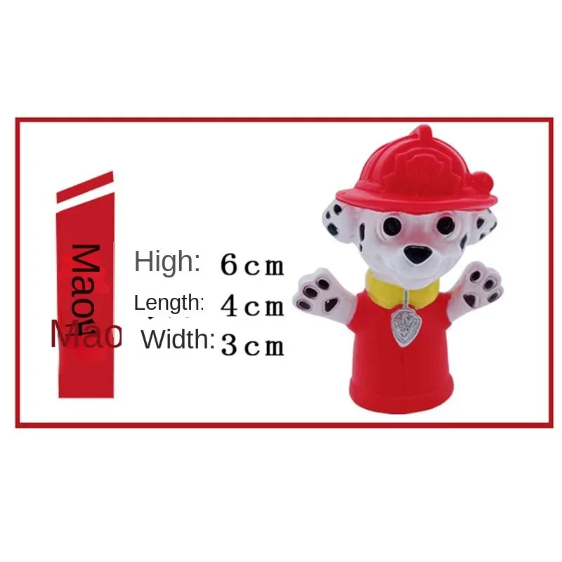 Paw Patrol Chase Cartoon Hand Doll Toy Finger Puppet Role Play Tell Story Silicagel Cloth Doll Educational Toy for Children Kids