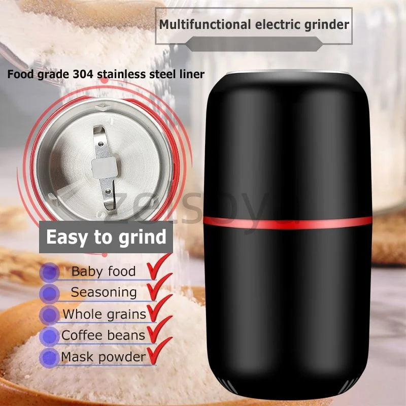 Electric bean grinder Coffee machine Home hand grinder hand coffee bean grinder Portable automatic grinder