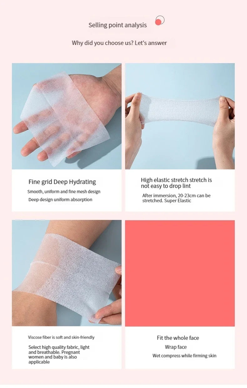 240PCS Multi Functional Cotton Pad Wet Cotton Special Stretchable Thin Makeup Remover Cotton Toner Facial Mask Paper Soft and Sk