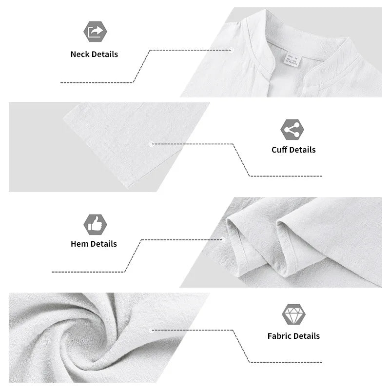 Ensemble en lin lâche américaine Automne