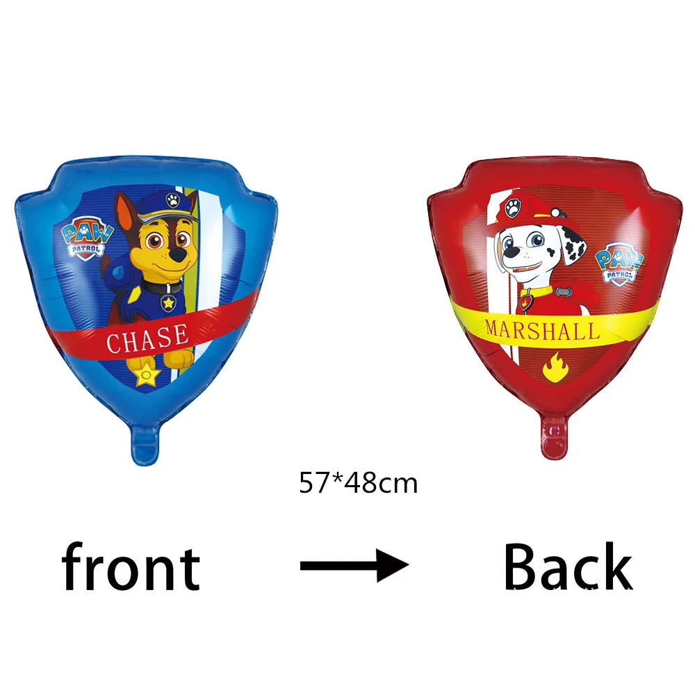 PAW Patrol Birthday Decor Foil Balloon Paw Patrol Party Supplies Toys Children Birthday Party Decoration Supplies Baby Shower