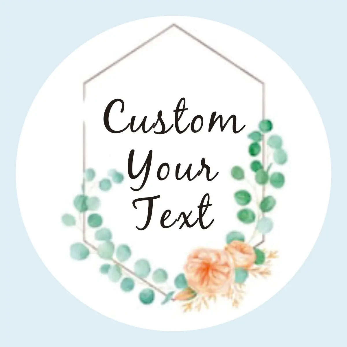 96 Pcs Personalized Round Circle Label Stickers Custom Name Date Thank You Stickers for Bridal Shower Party Favors