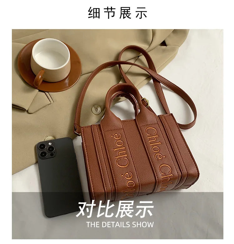 ‌2025 Fashion Embroidery Handbag - Adjustable Shoulder Tote, Crossbody Purse, Trendy & Practical, Perfect for Daily Outfits‌