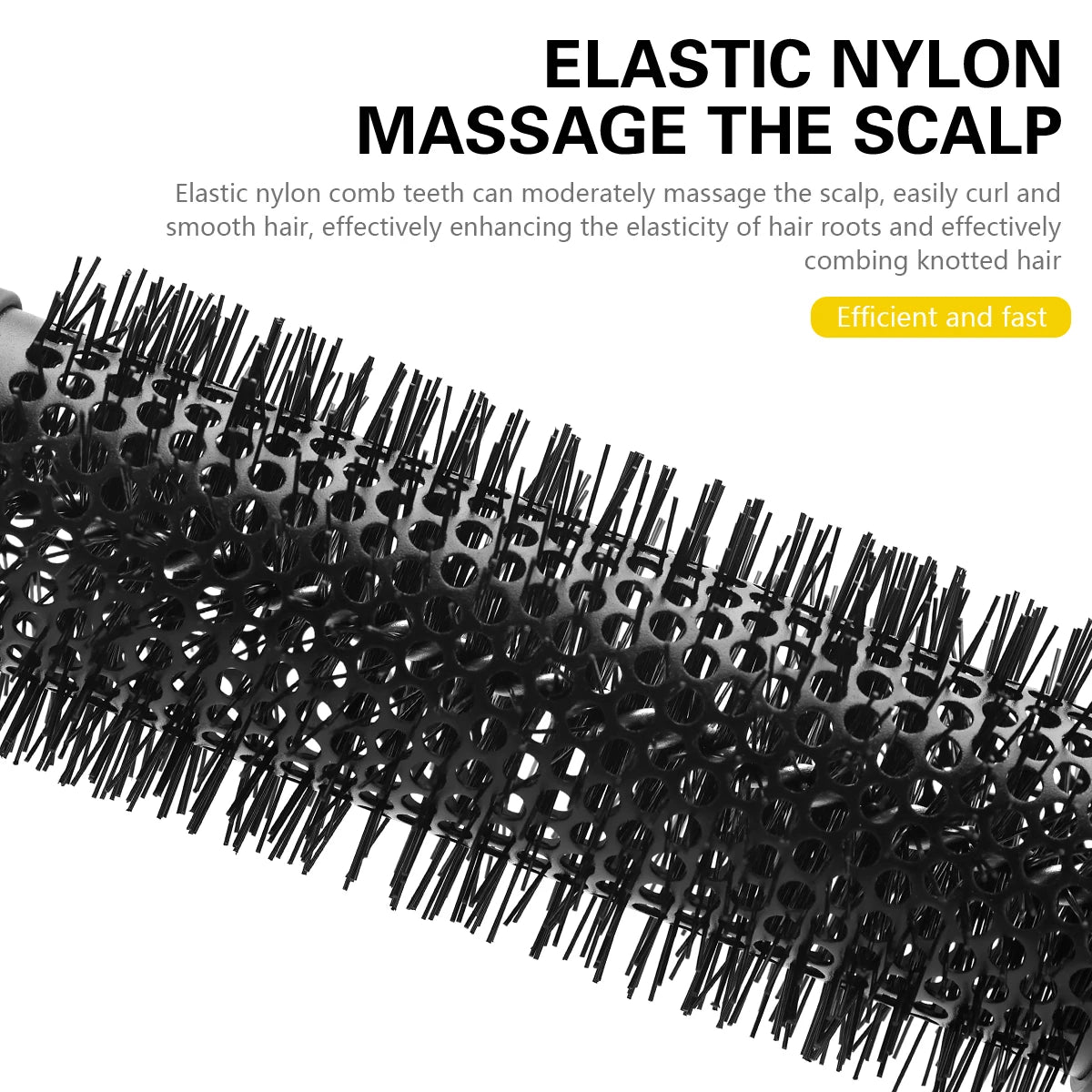 BARBERTOP Peigne rond cheveux bouclés