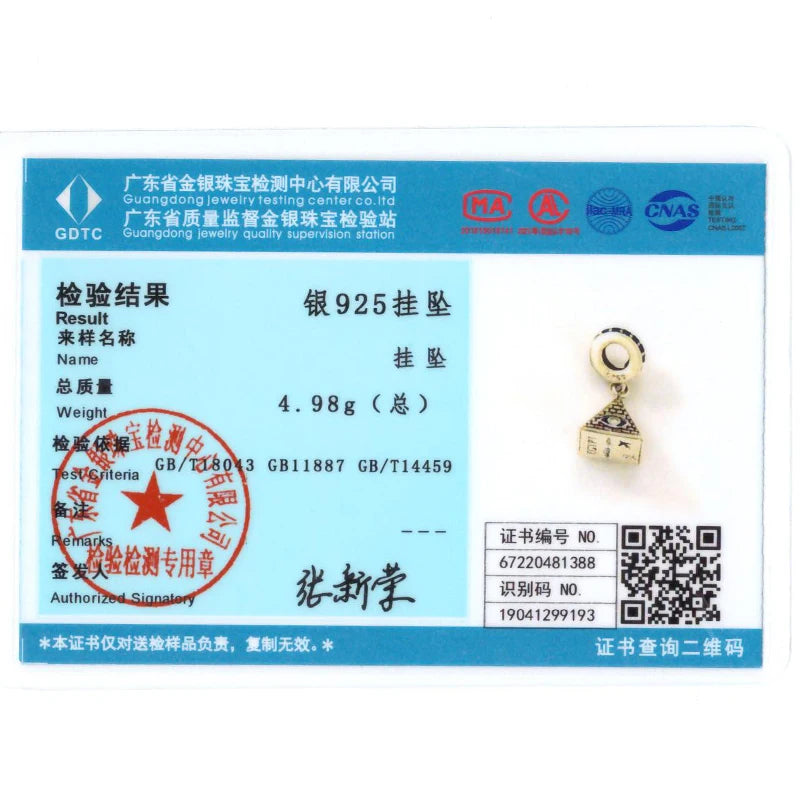 Pyramid Mum Dangle Charm Fit Pandora Bracelet 925 Sterling Silver Cleopatra Pharaoh Charms Beads Pendant Silver Original Jewelry