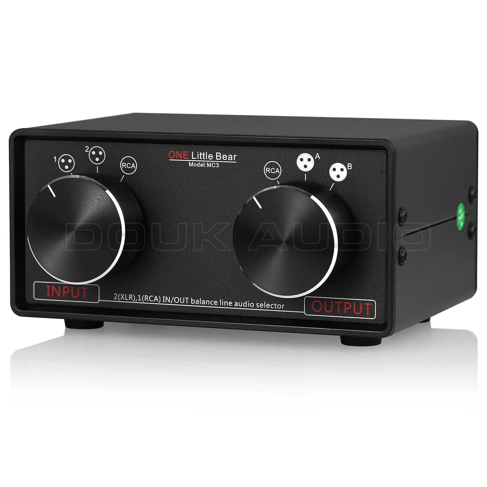 Nobsound 3-IN-3-OUT XLR Balanced / RCA Stereo Converter Audio Selector Box Passive Preamp For Home Amplifier