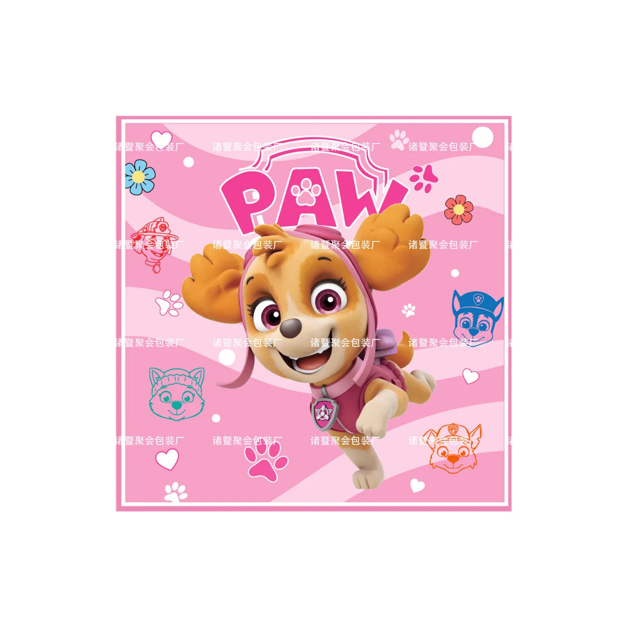 Paw Patrol Birthday Decoration Dogs Skye Disposable Set Tableware Plate Cup Tablecloth Skye Baby Shower Kids Girls Party Supplie