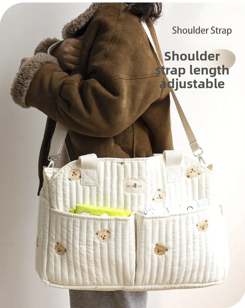 Baby Diaper Bag Large Capacity Baby Outing Portable Handbag Storage Diaper Bag Multi-functional Messenger Mommy Bags