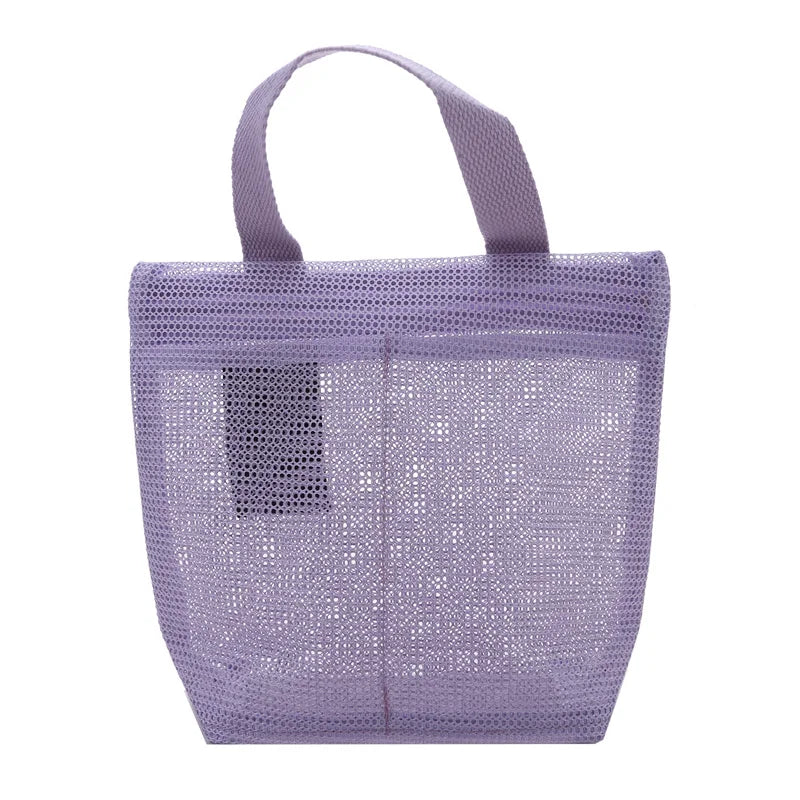 Mesh Makeup Toiletry Storage Bags Handbags Portable Travel Washing Body Shower Tools Organizer Hanging Cosmetic Organizer Pouch