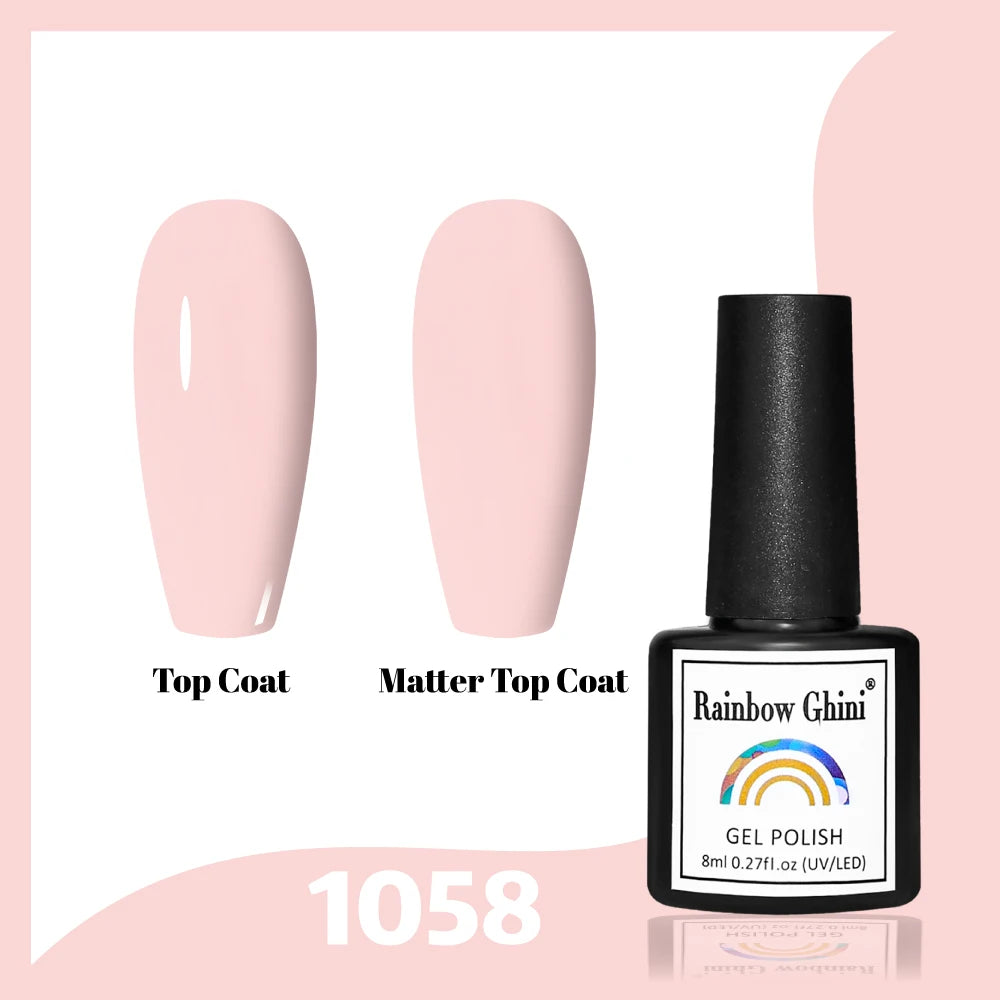 Gel Vernis à ongles semis permanents Paillettes 8Ml 150 couleurs