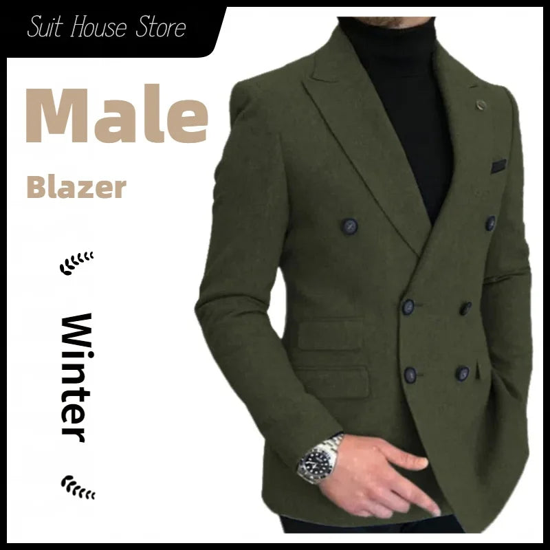 Nouveau Blazer pour homme a chevrons Slim élégant